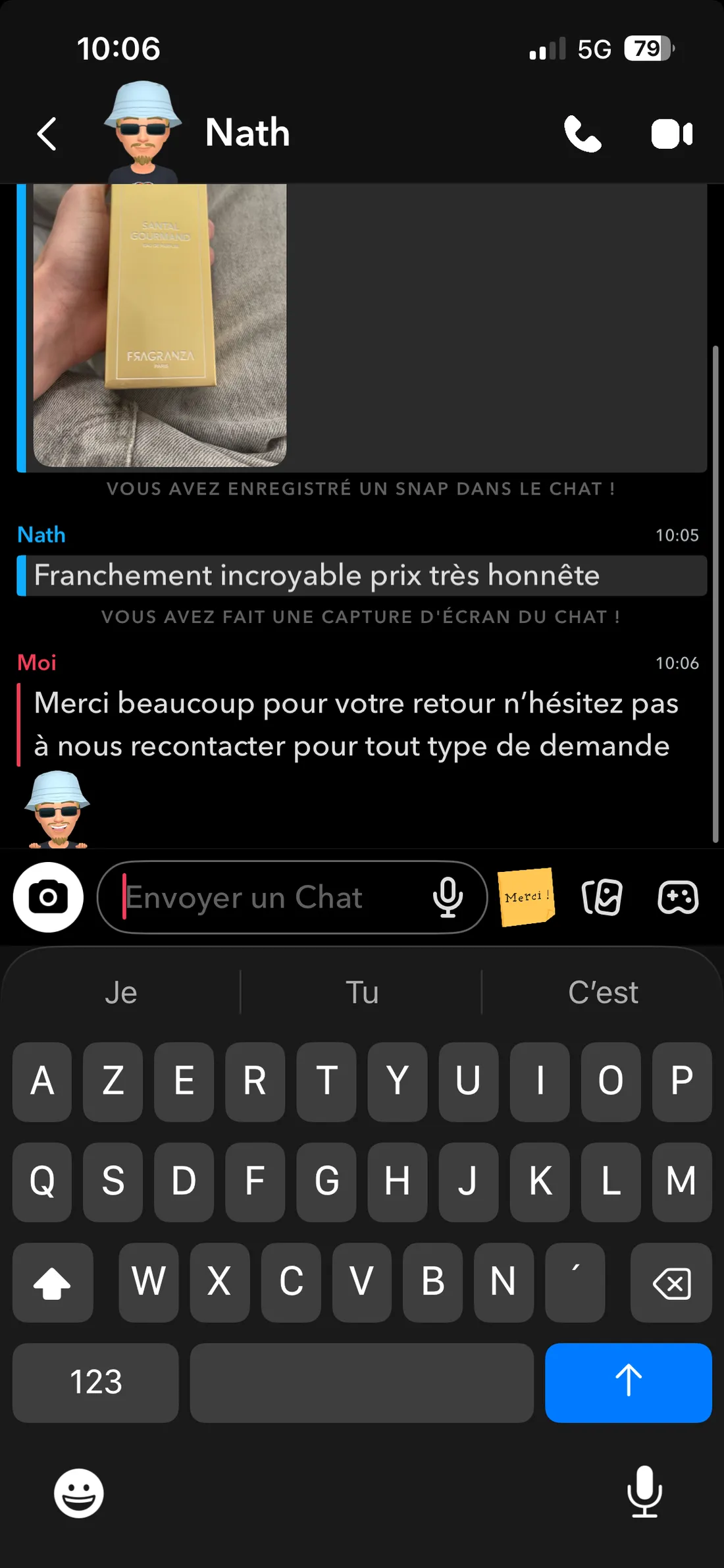 Avis client