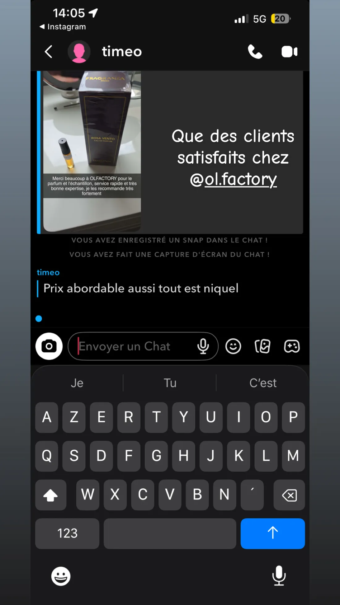 Avis client